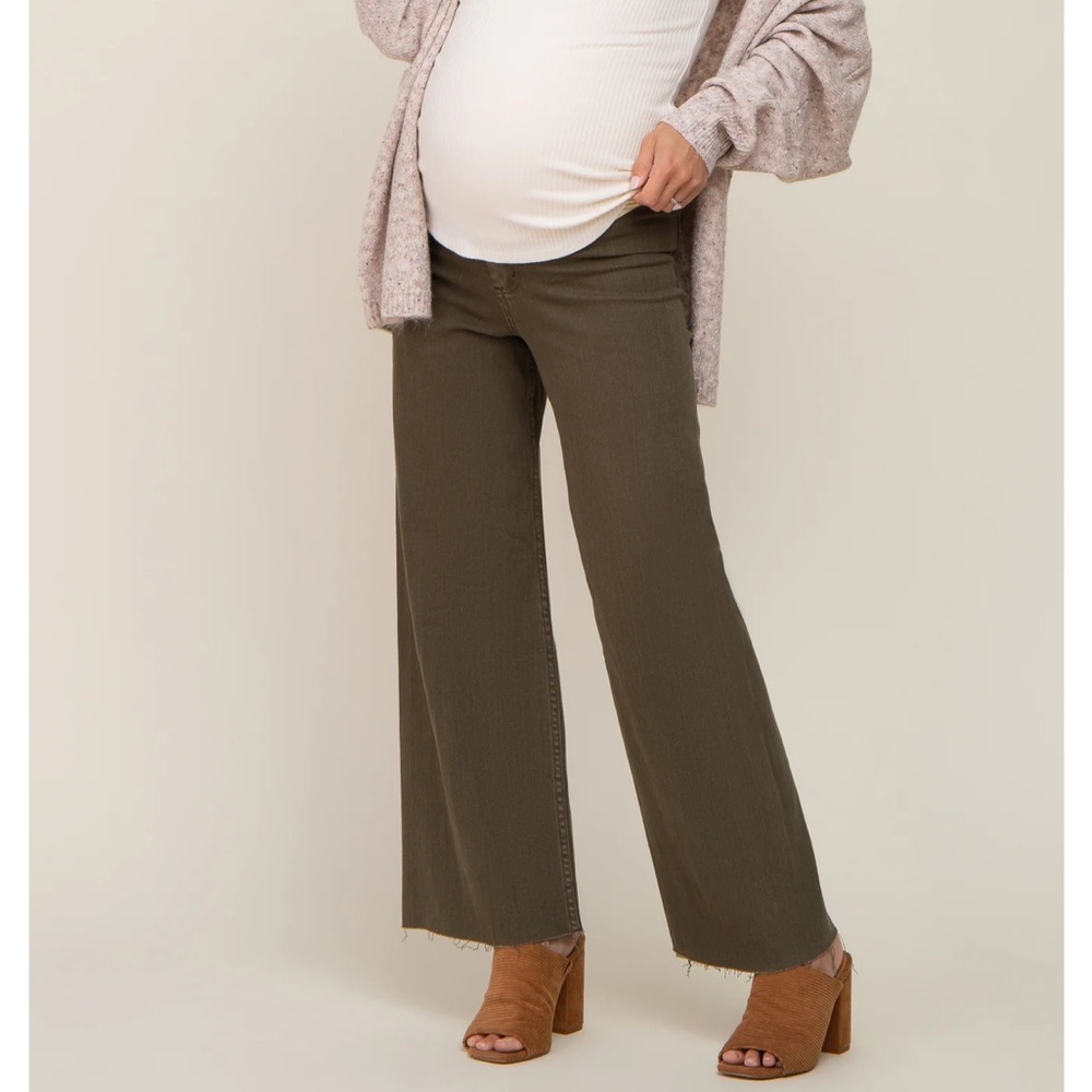 Pinkblush Maternity Olive Wide Leg pants